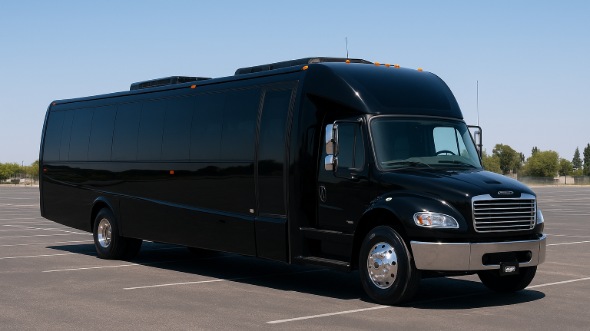 Exterior of Charter Bus Company Kalamazoo's 15 Passenger Minibus in Kalamazoo