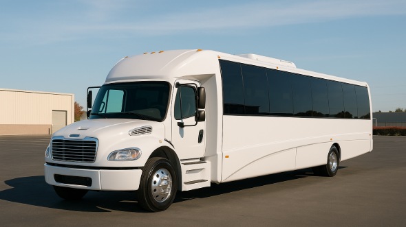 Exterior of Charter Bus Company Kalamazoo's 20 Passenger Mini bus in Kalamazoo