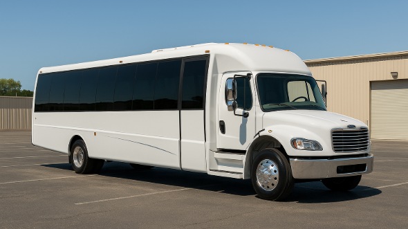 Exterior of Charter Bus Company Kalamazoo's 30 Passenger Minibus in Kalamazoo