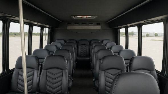 Interior of Charter Bus Company Kalamazoo's 35 Passenger Minibus in Kalamazoo