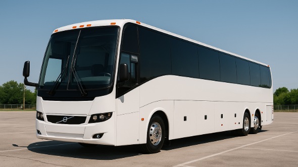 Exterior of Charter Bus Company Kalamazoo's 54 Passenger Charter Bus in Kalamazoo