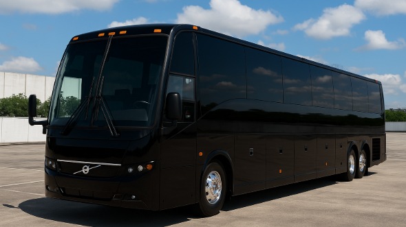 Exterior of Charter Bus Company Kalamazoo's 55 Passenger Charter Bus in Kalamazoo