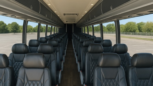kalamazoo 50 passenger charter bus inside