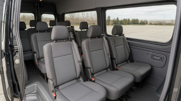 kalamazoo sprinter van with driver inside